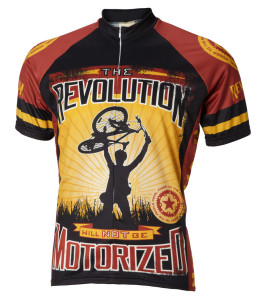 The Revolution Will not be Motorized Mens Cycling Jersey