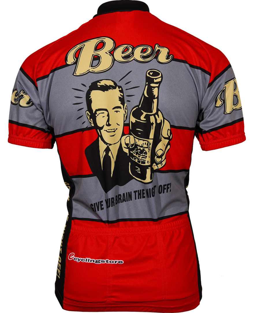 Beer! Give Your Brain the Night Off Mens Cycling Jersey Men's Cycling